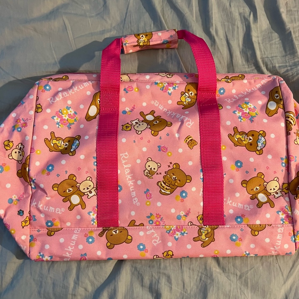 Large Rilakkuma Canvas Zip-Top Bag